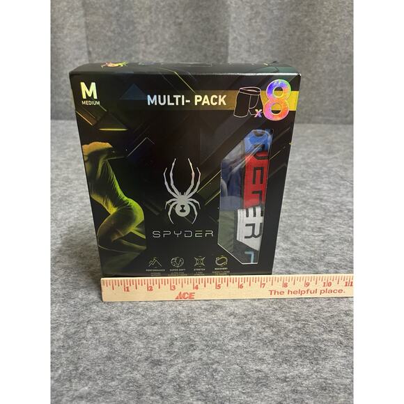 Spyder Performance Boxer Briefs Mens M Super Soft Stretch Recovery 8 Pack - Picture 8 of 8